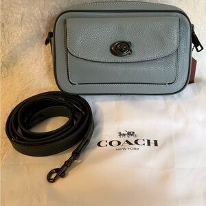Coach Willow Camera Bag in Sage with Gun Metal Accents